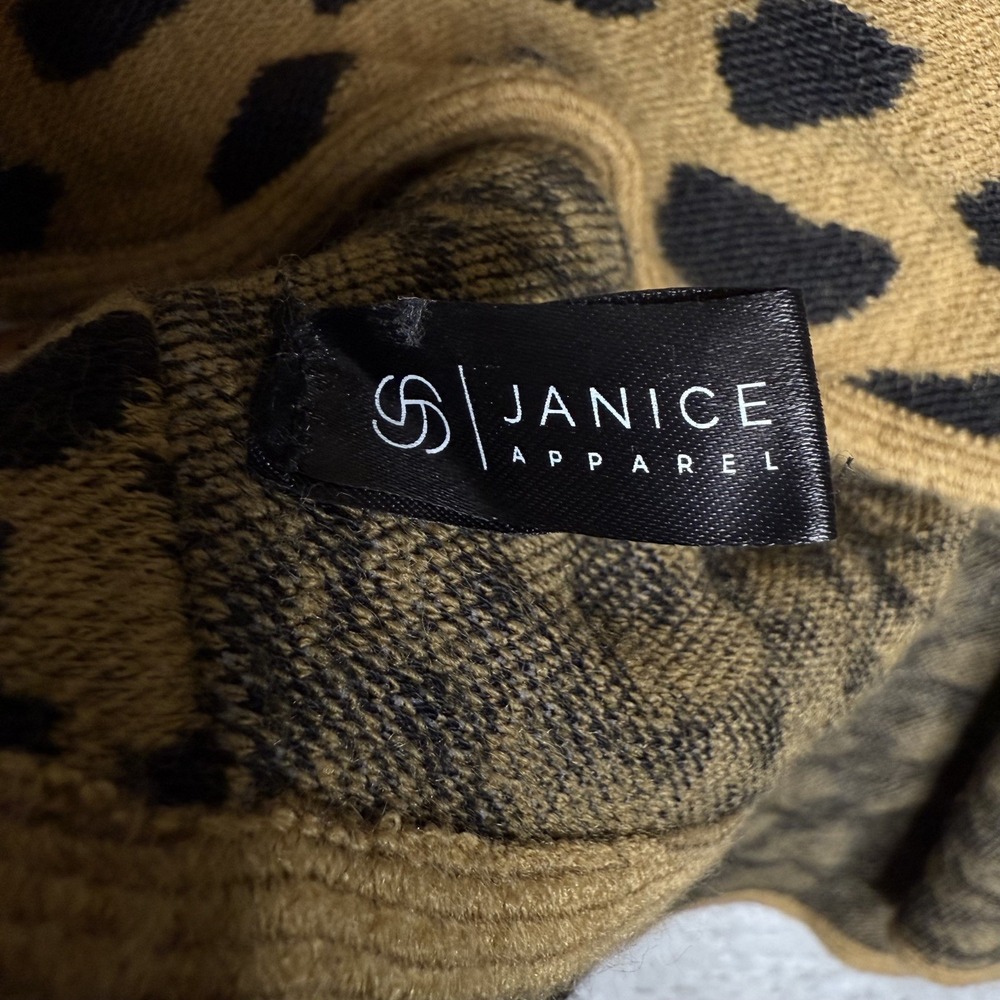 Janice Apparel Women OS Open Longline No Close Cardigan Animal Print - Picture 4 of 7